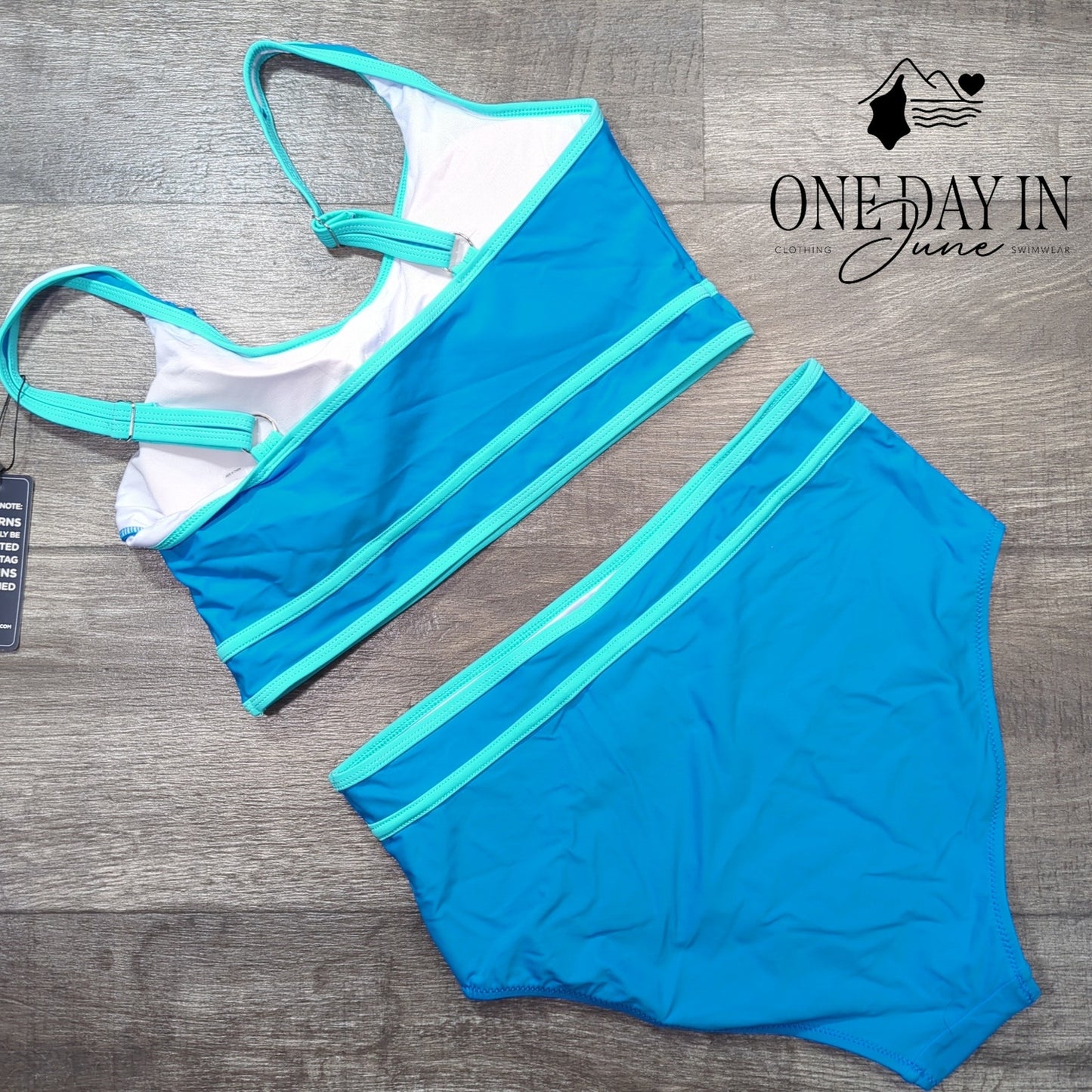 Blooming Jelly Crop Bikini Swimsuit Size L