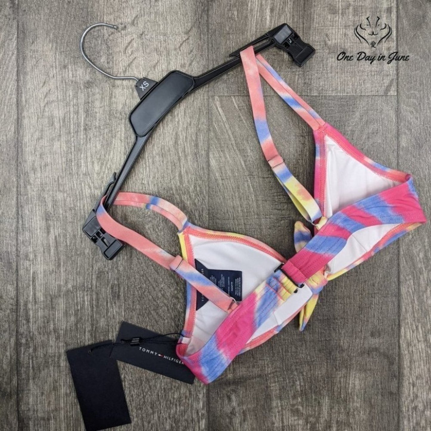 Tommy Hilfiger Tie Dye Bikini Top Swimsuit Size XS