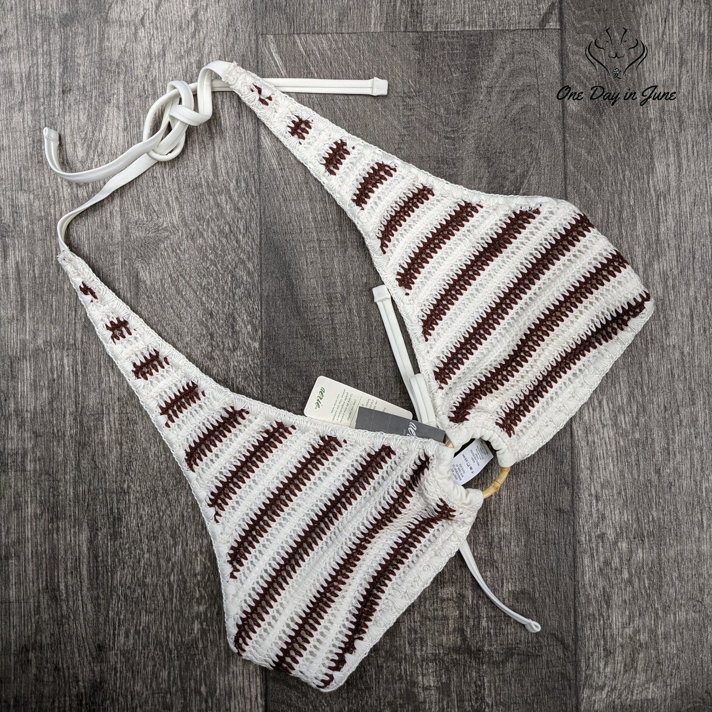 American Eagle Outfitters Aerie Triangle Bikini Top Size L