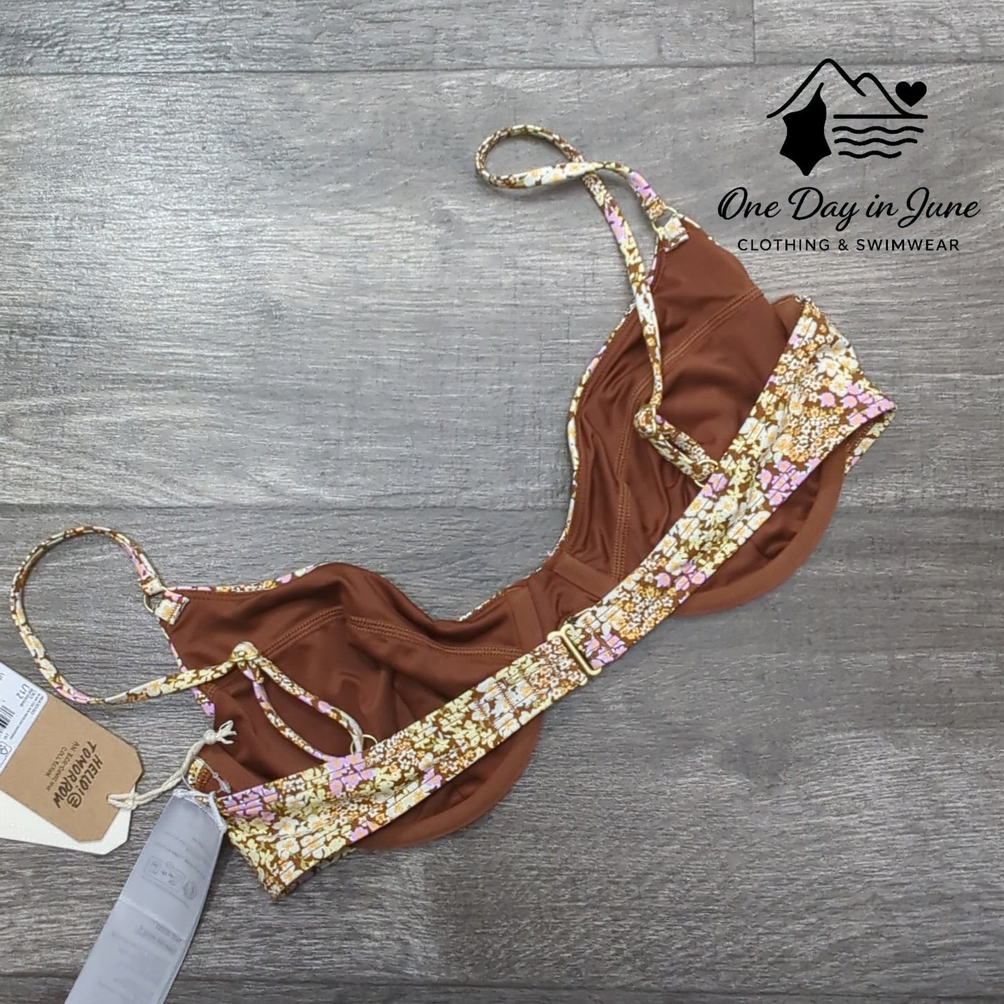 Billabong Ready For Sun Morgan Underwire Bikini Top Size L