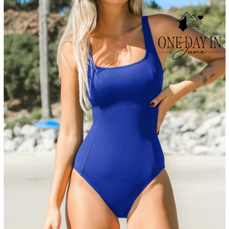 Cupshe Square Neck One Piece Swimsuit Size M