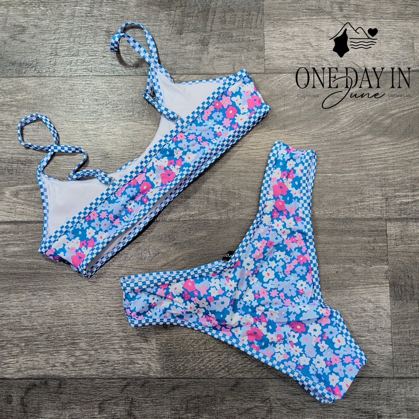 Volafa Floral Cheeky Bikini Swimsuit Size S
