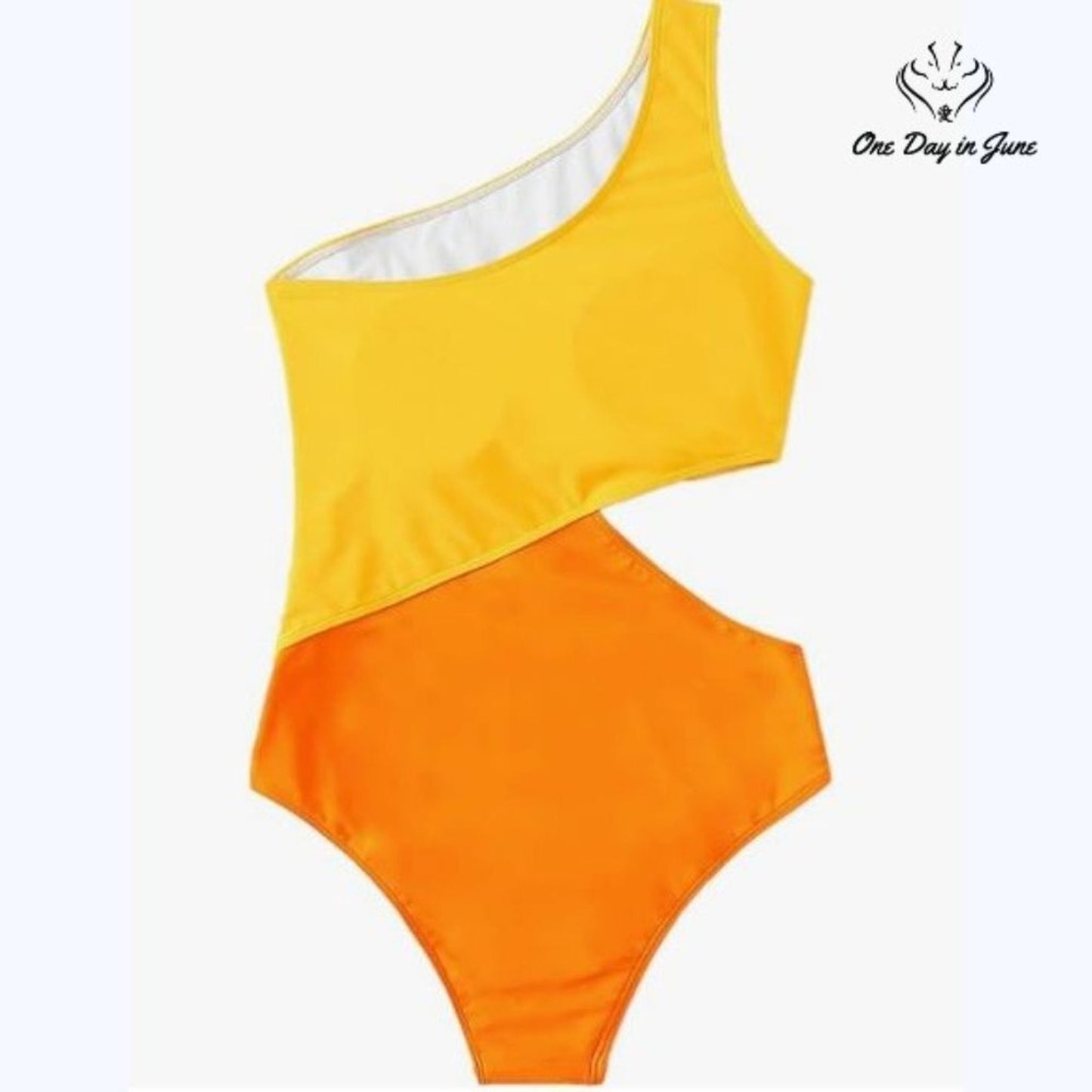SweatyRocks One Shoulder One Piece Swimsuit Size XL