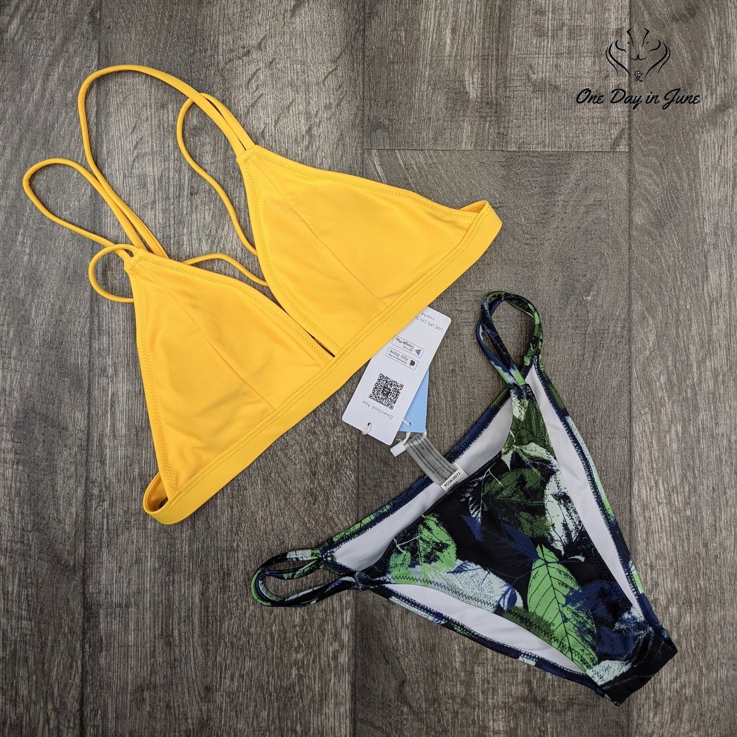 Cupshe Strappy Triangle Bikini Swimsuit Size XS