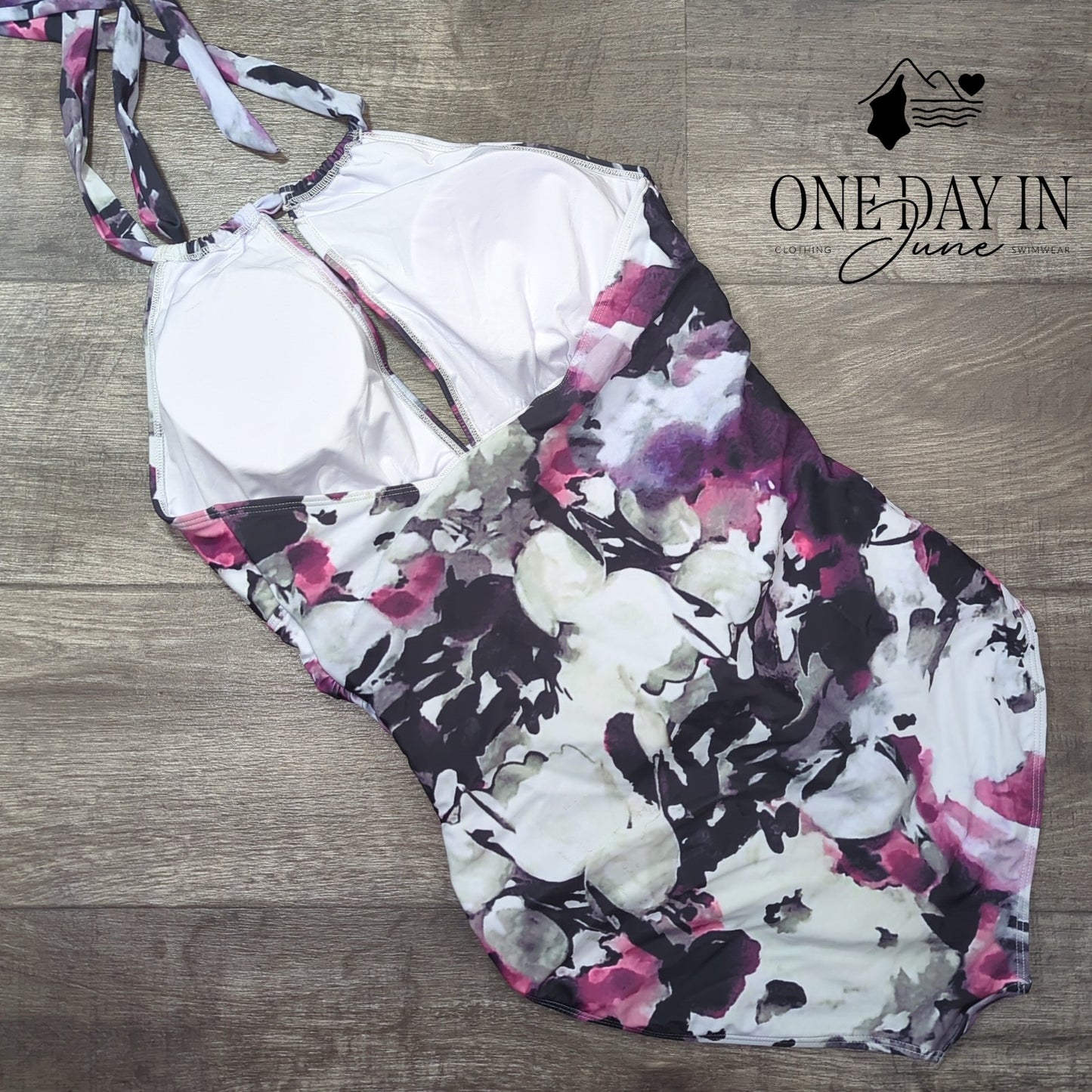 Aleumdr V Front Tummy Control One Piece Swimsuit Size XL