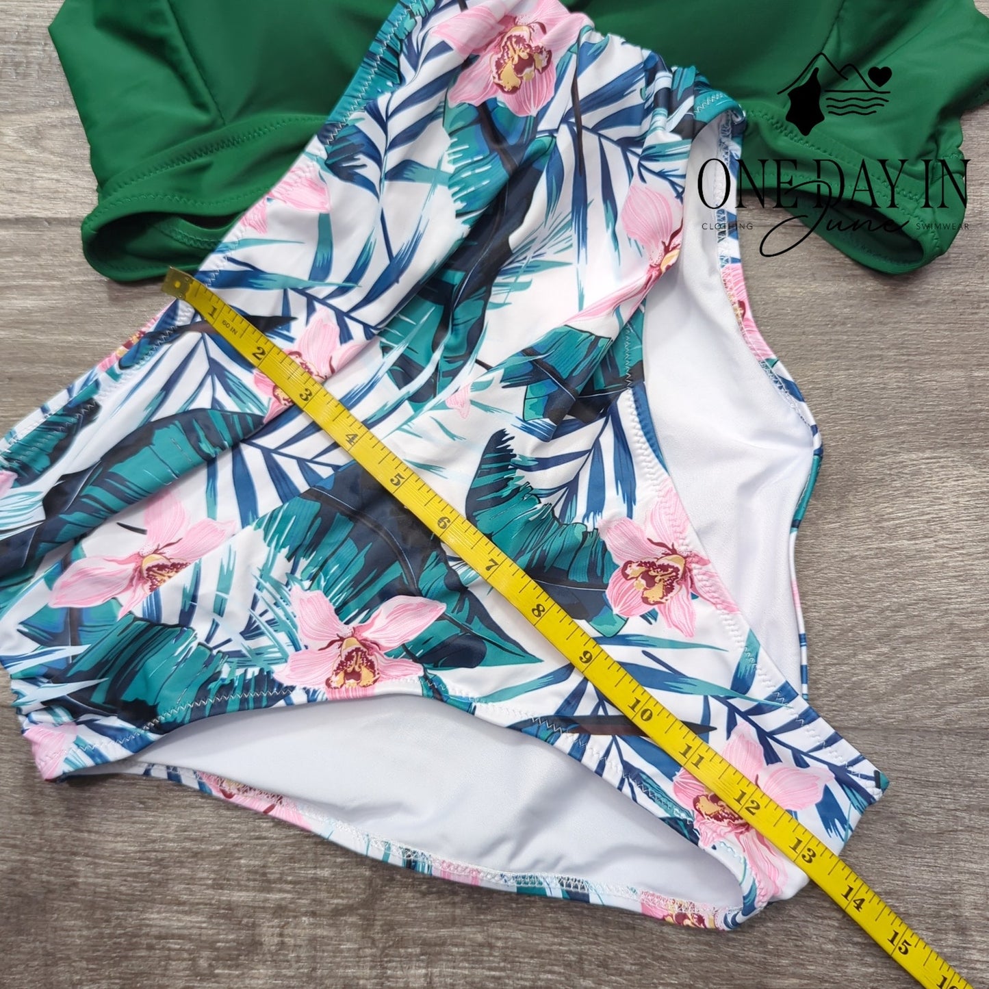 Tempt Me High Waist Molded Cup Bikini Swimsuit Size L