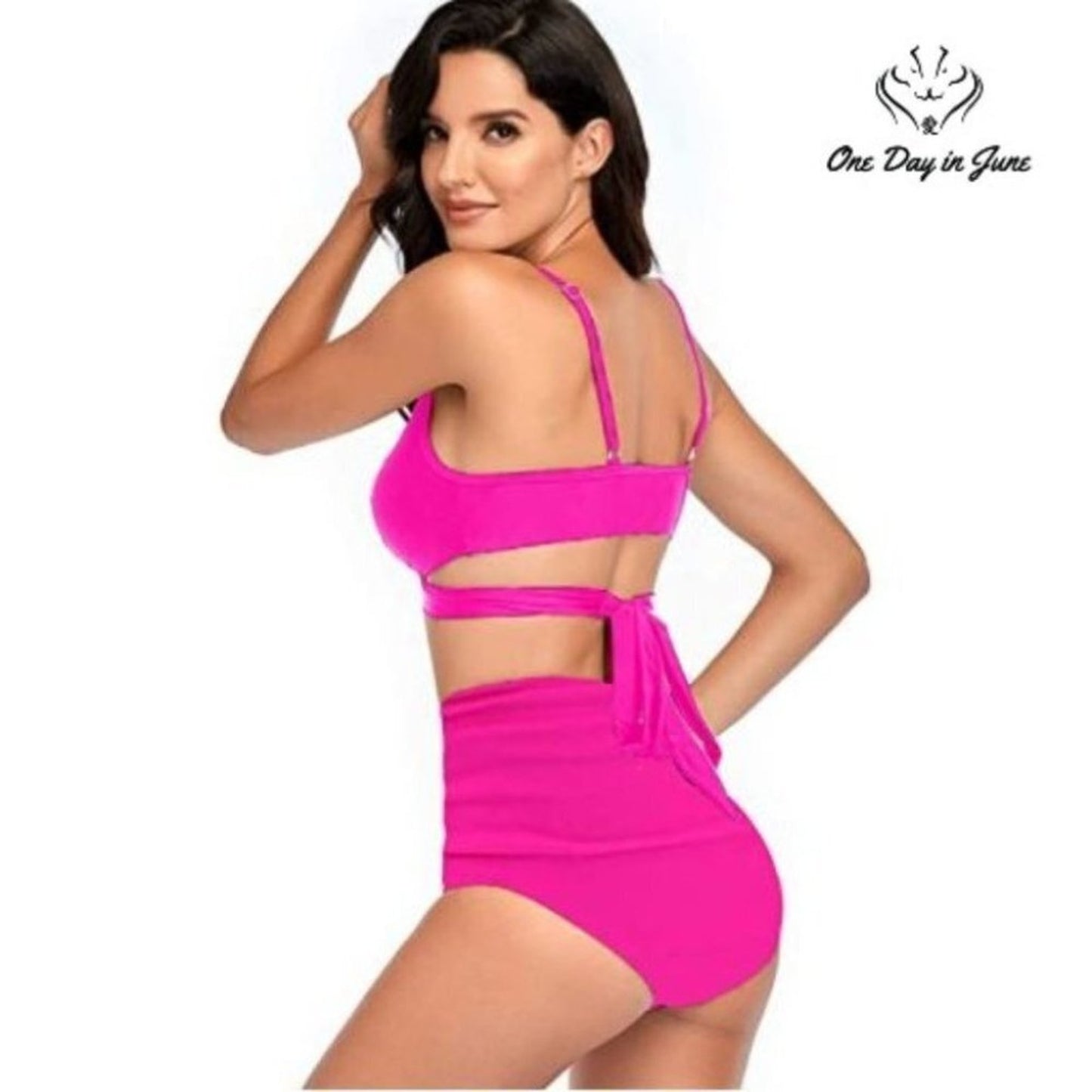 Summer Mae Criss Cross High Waist Bikini Size M