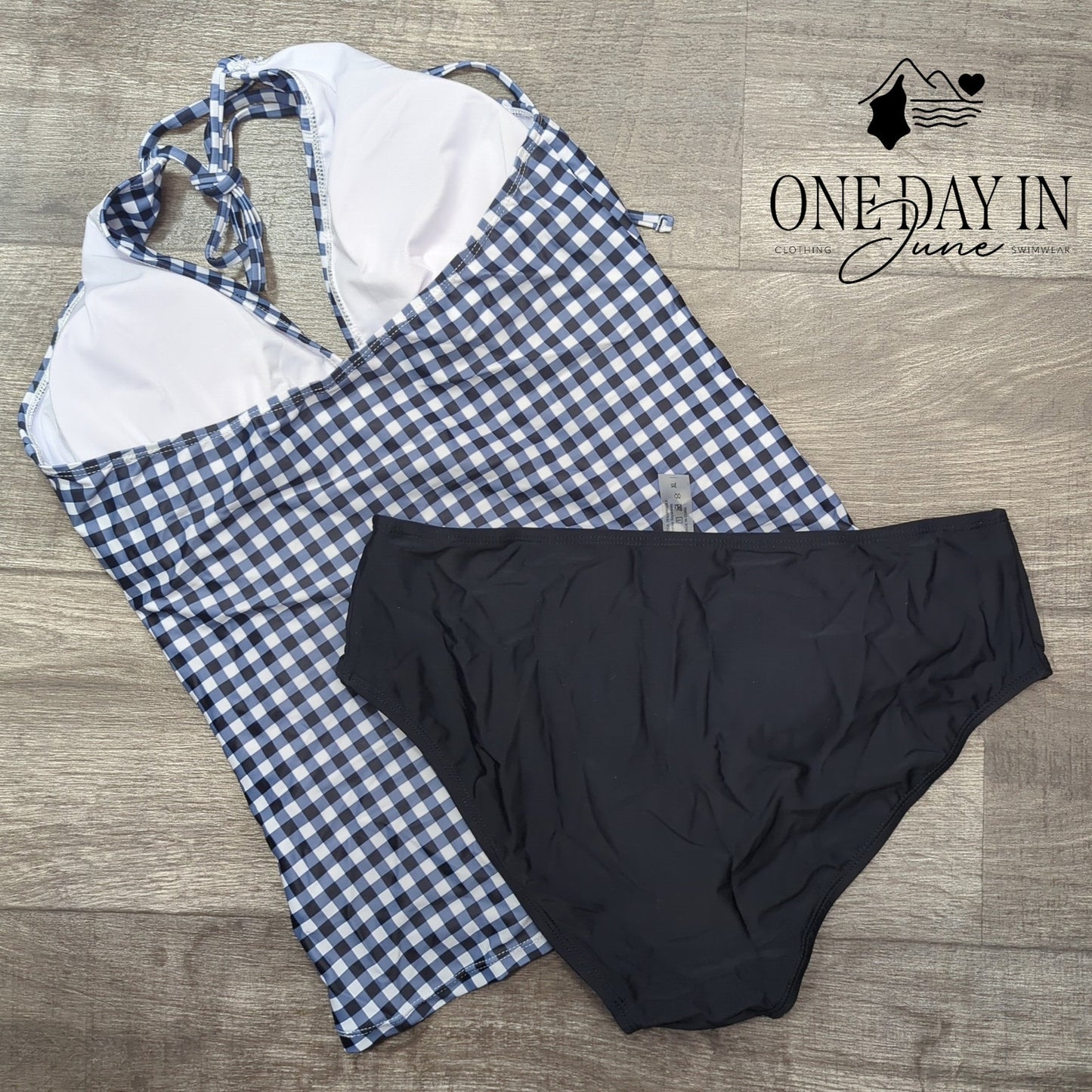 Yonique Halter Tankini Swimsuit Size XL