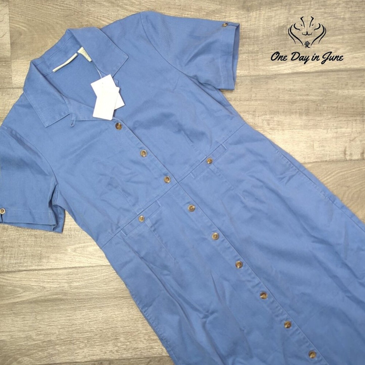 Appleseed's Short Sleeve Button Front Maxi Dress Size 8