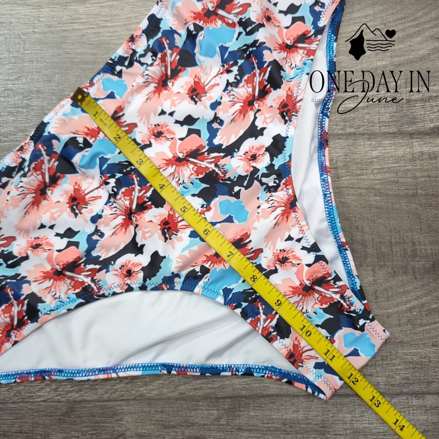 Beachsissi V Front Tummy Control Tankini Swimsuit Size XL