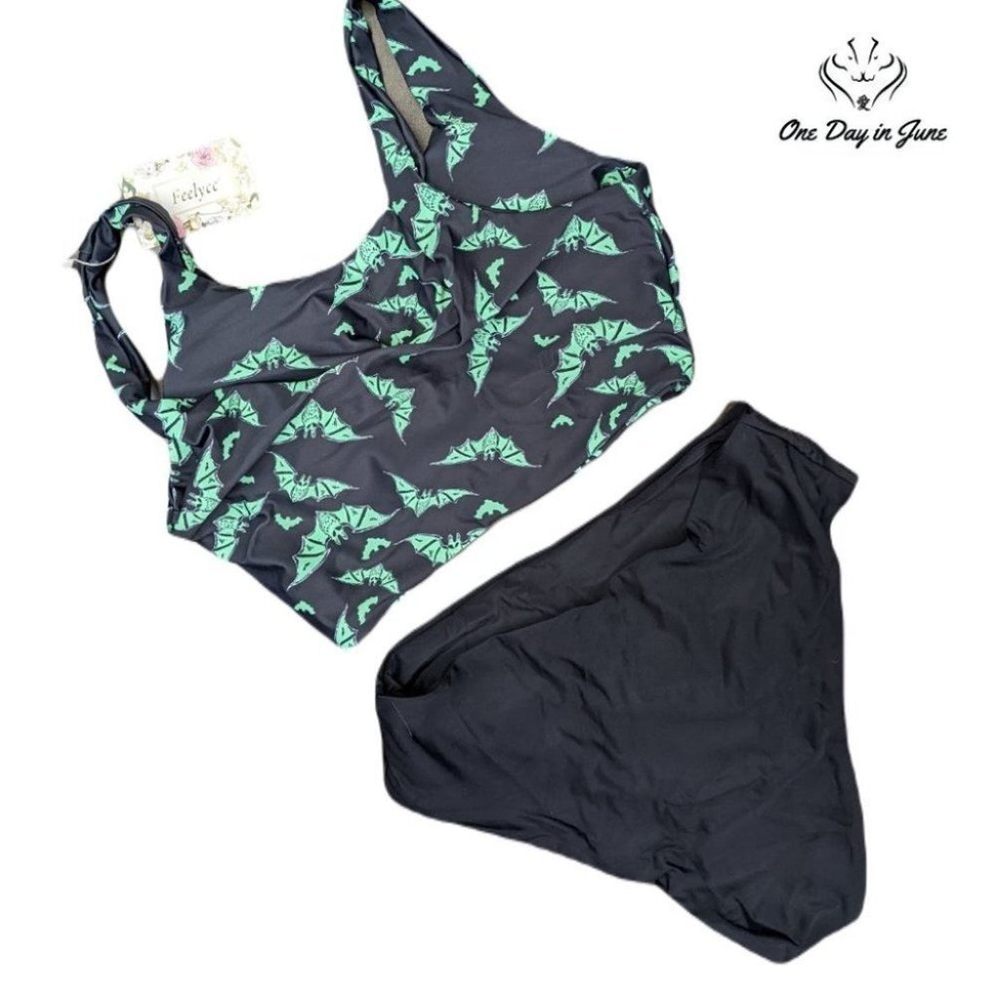 Feelycc Tie Knot Top Bikini Swimsuit Size L