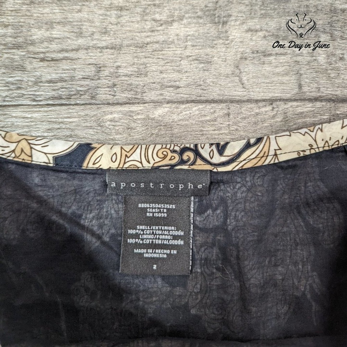 Apostrophe Lined A Line Skirt Size 2