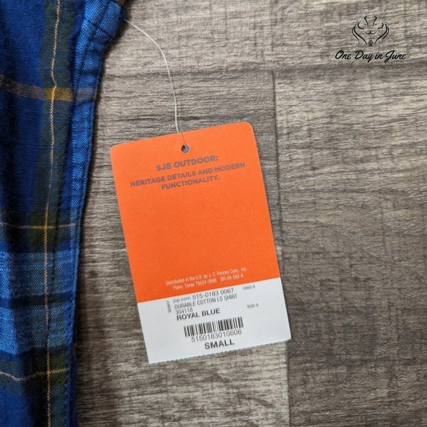 St. John's Bay Outdoor Durable Cotton Button Down Shirt Size S
