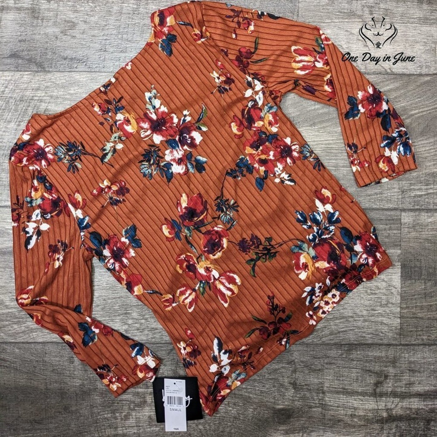 ByxBy Ruched Front Long Sleeve Top Size S