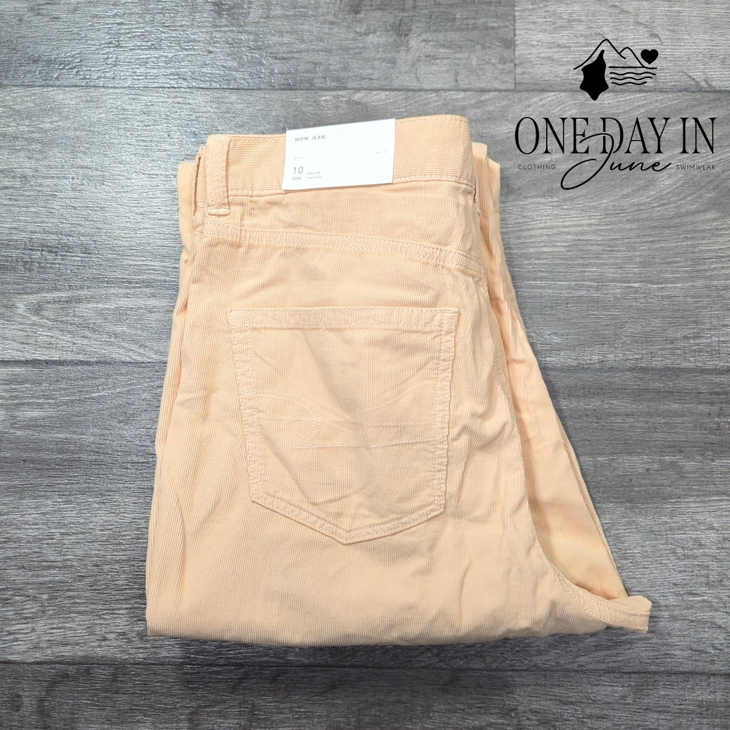 American Eagle Outfitters Mom Jean Corduroy Pants Size 10