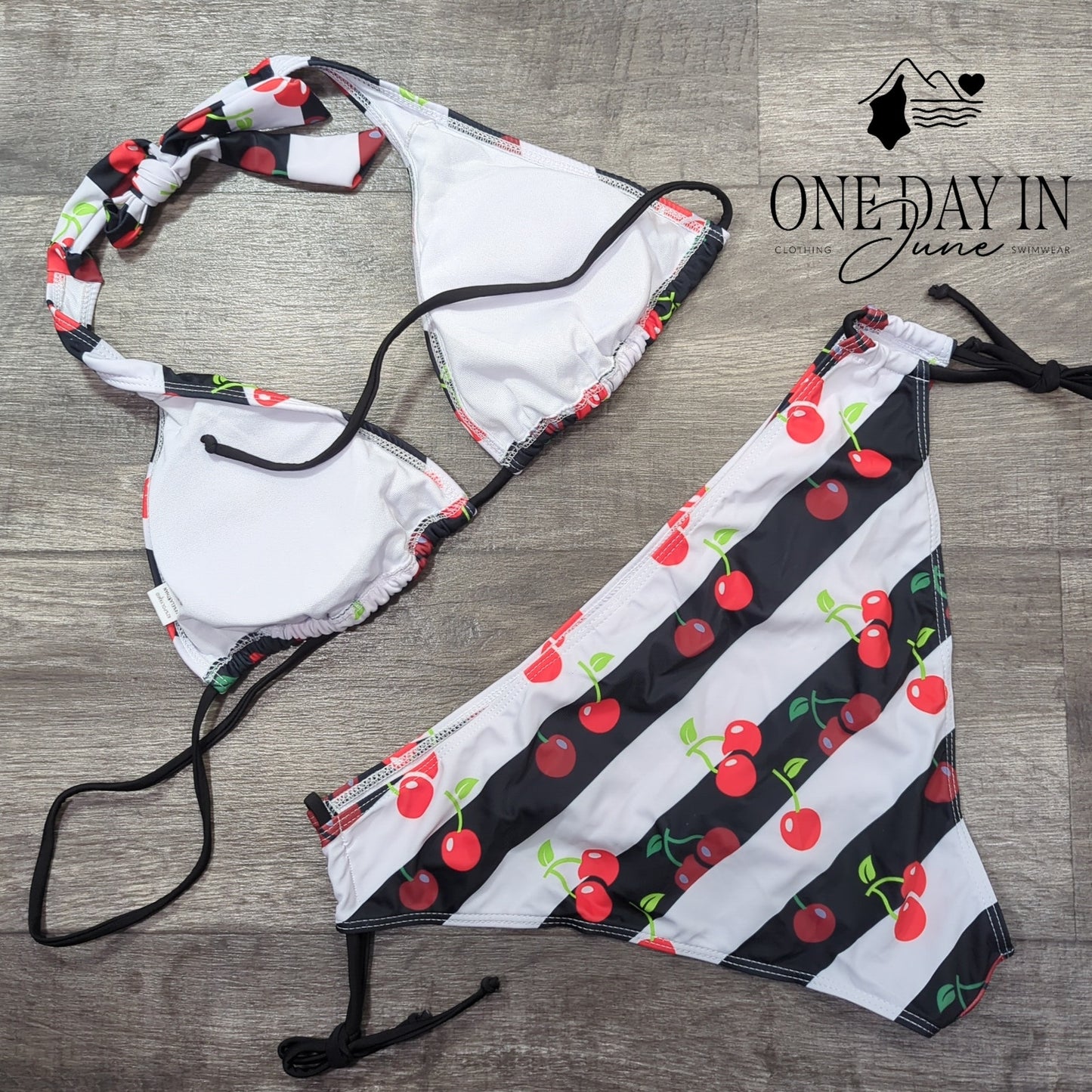 CharmLeaks Halter Tie Side Bikini Swimsuit Size XXL