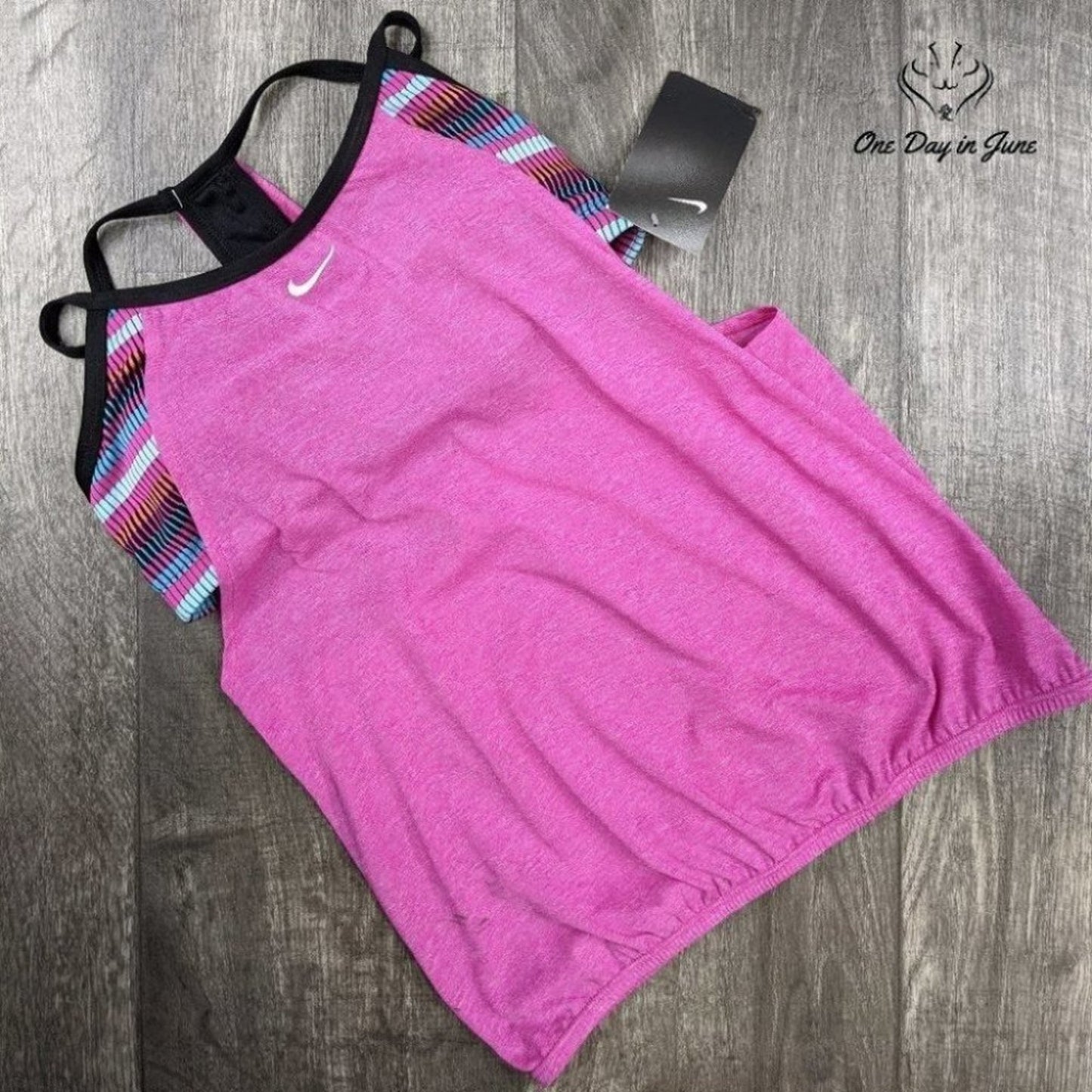 Nike Double Up Tankini Top Size S