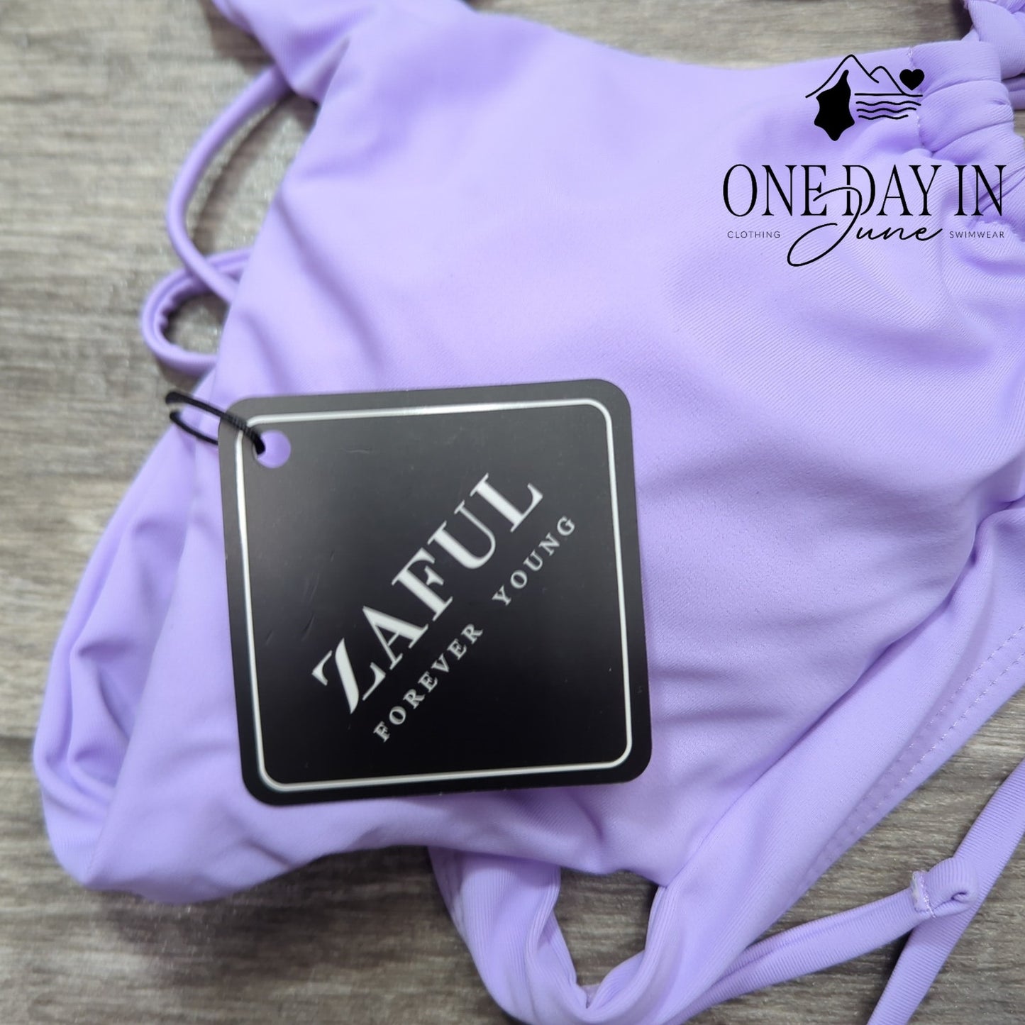 Zaful Tie Back Keyhole Bikini Swimsuit Size L