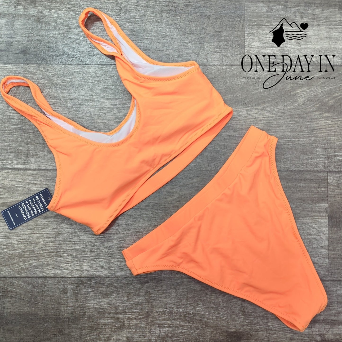 Blooming Jelly Crop Bikini Swimsuit Size L