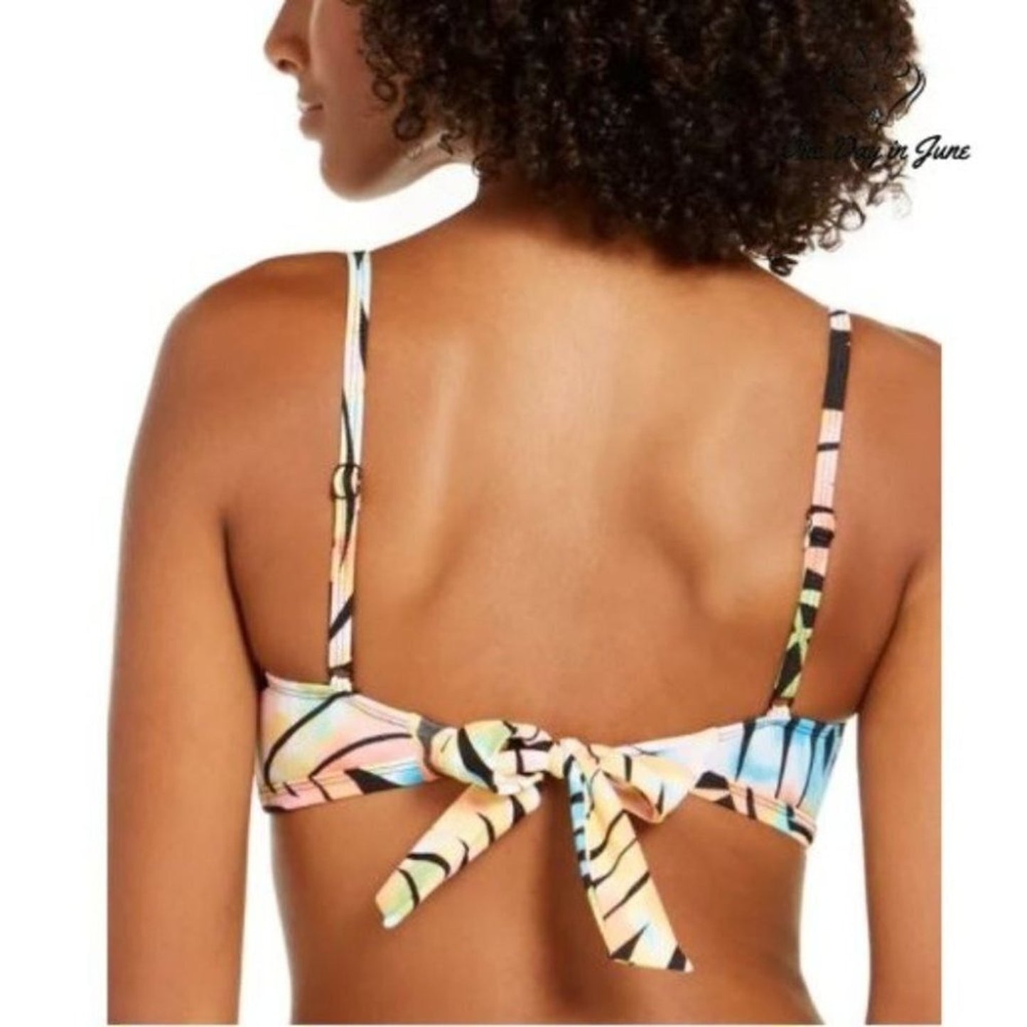 SunDazed Paradise Palm Bra Bikini Top Size 34DD
