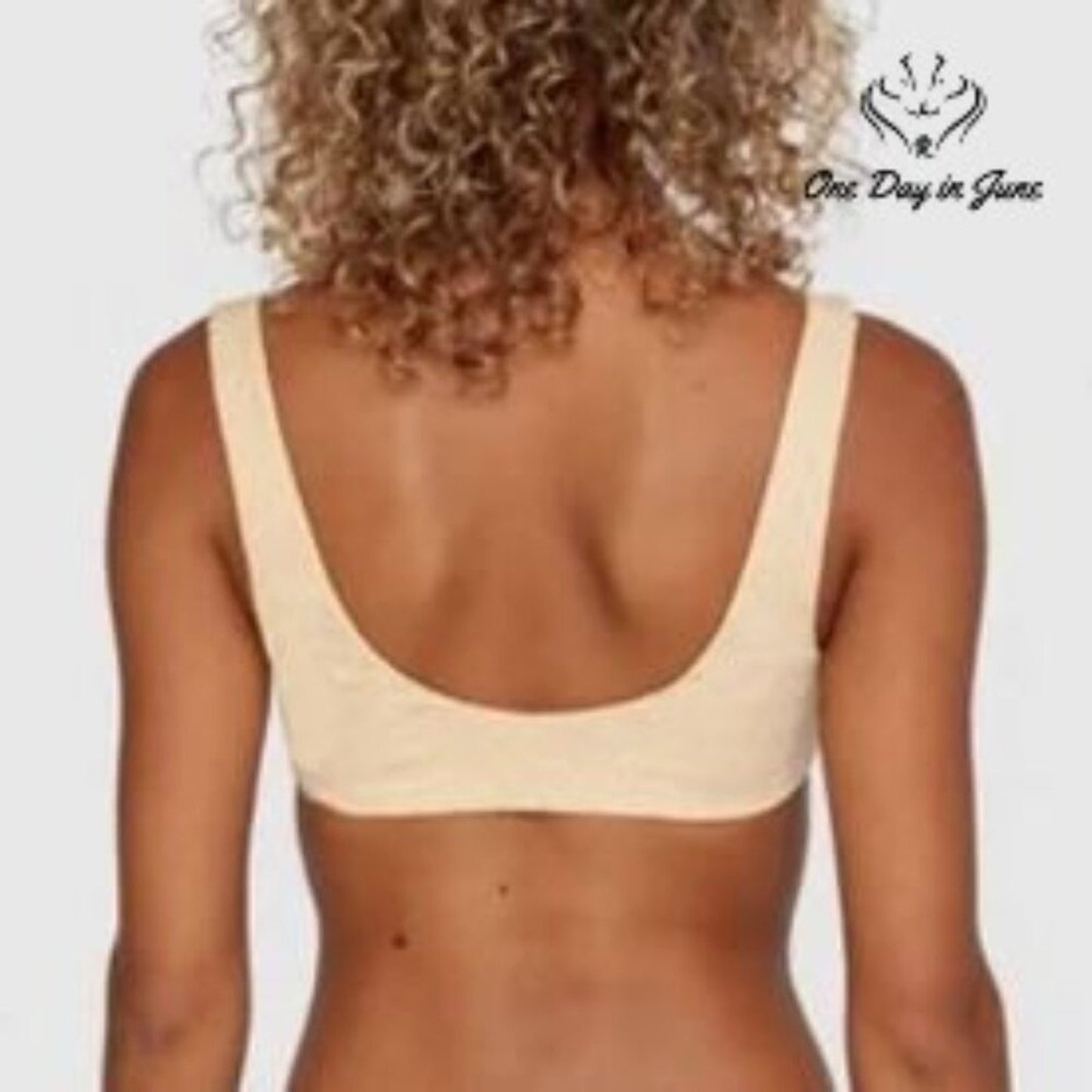 RVCA Run Wild Scoop Neck Bikini Top Size L