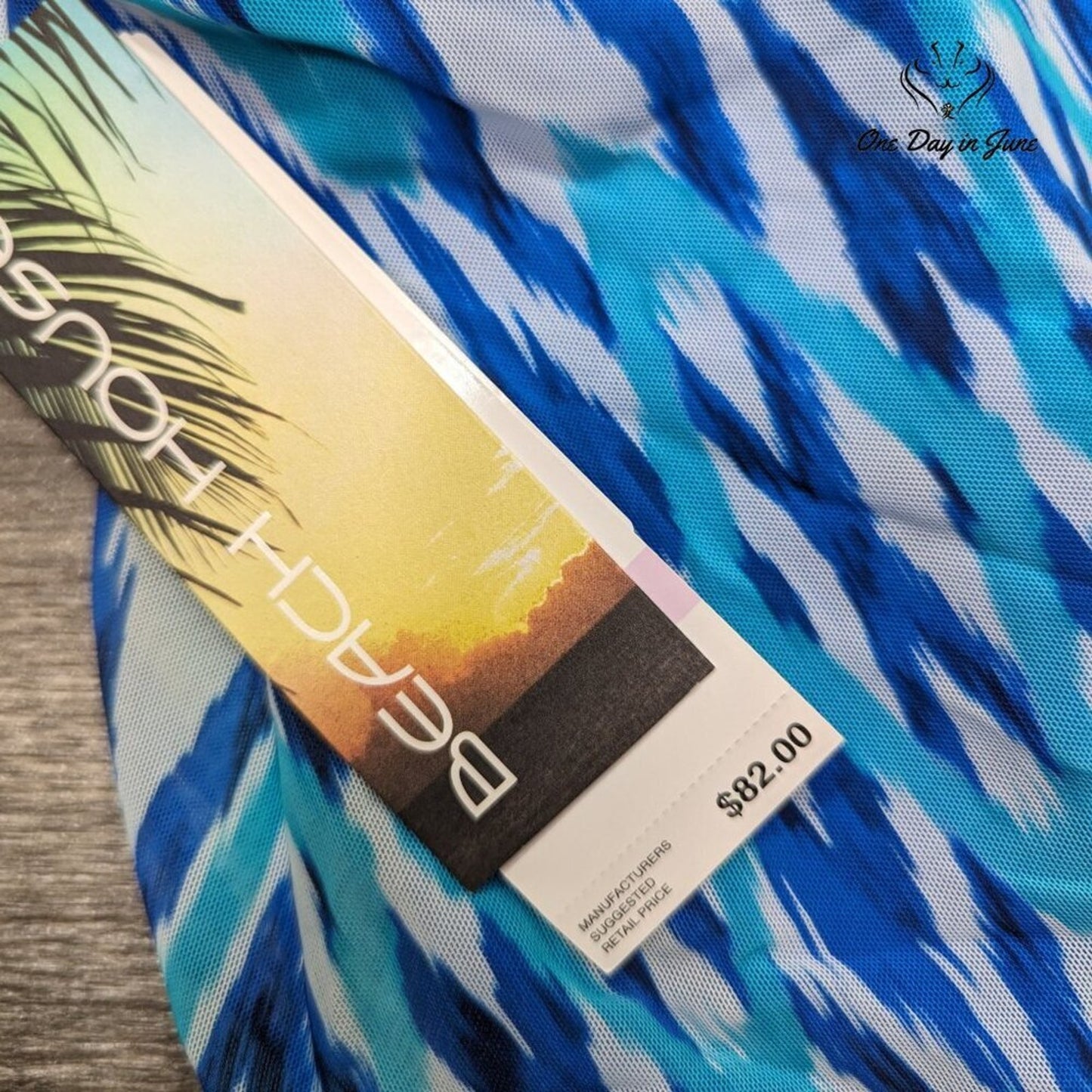 Beach House Layered Underwire Tankini Top Size 6