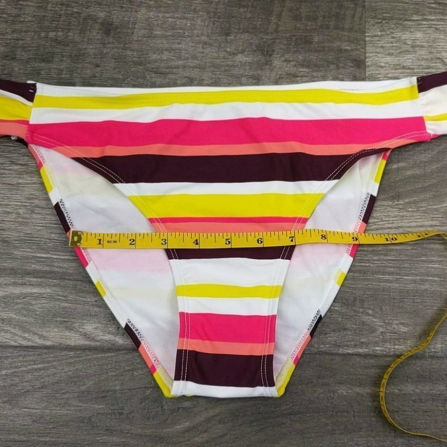 Amzbrly Striped Cross Front Bikini Size L