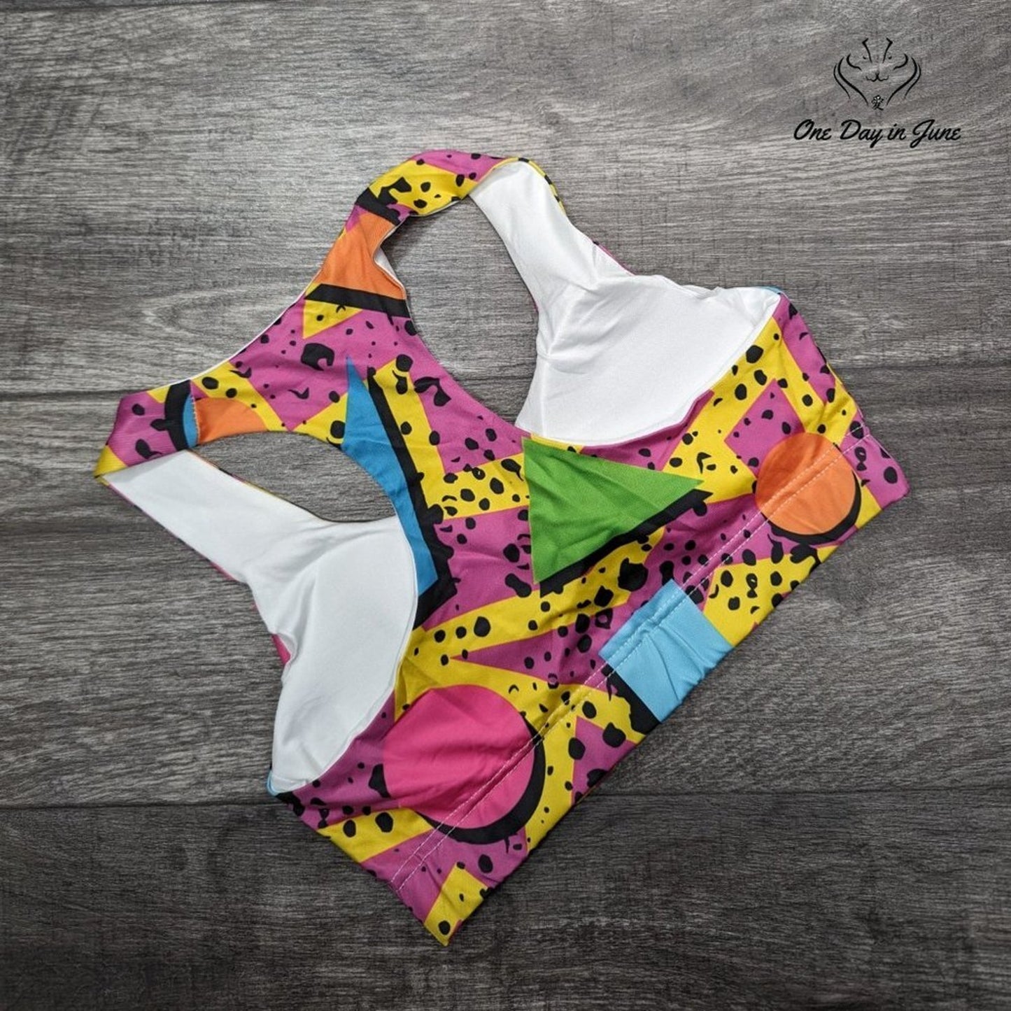 ISMV Retro Padded Racerback Crop Yoga Top Size S