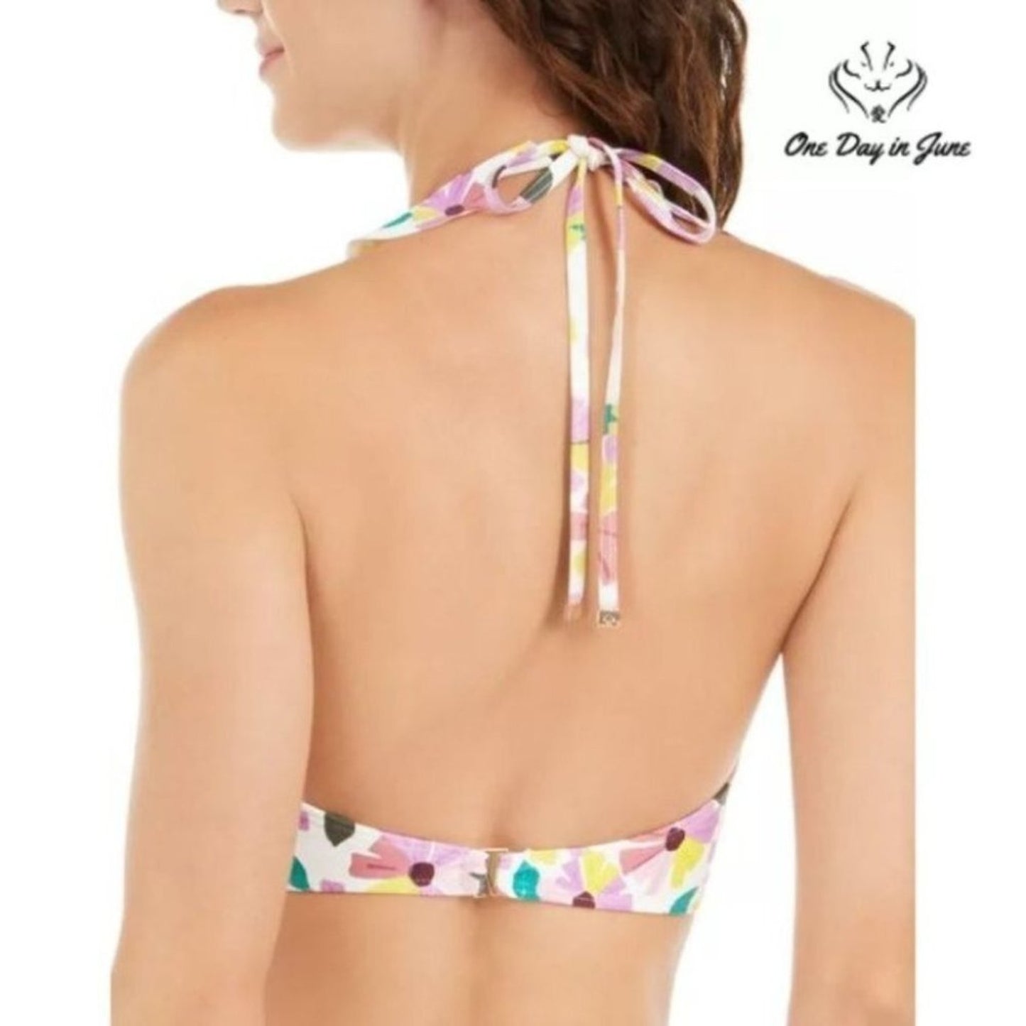 Kate Spade Wallflower Printed Bikini Top Size XS