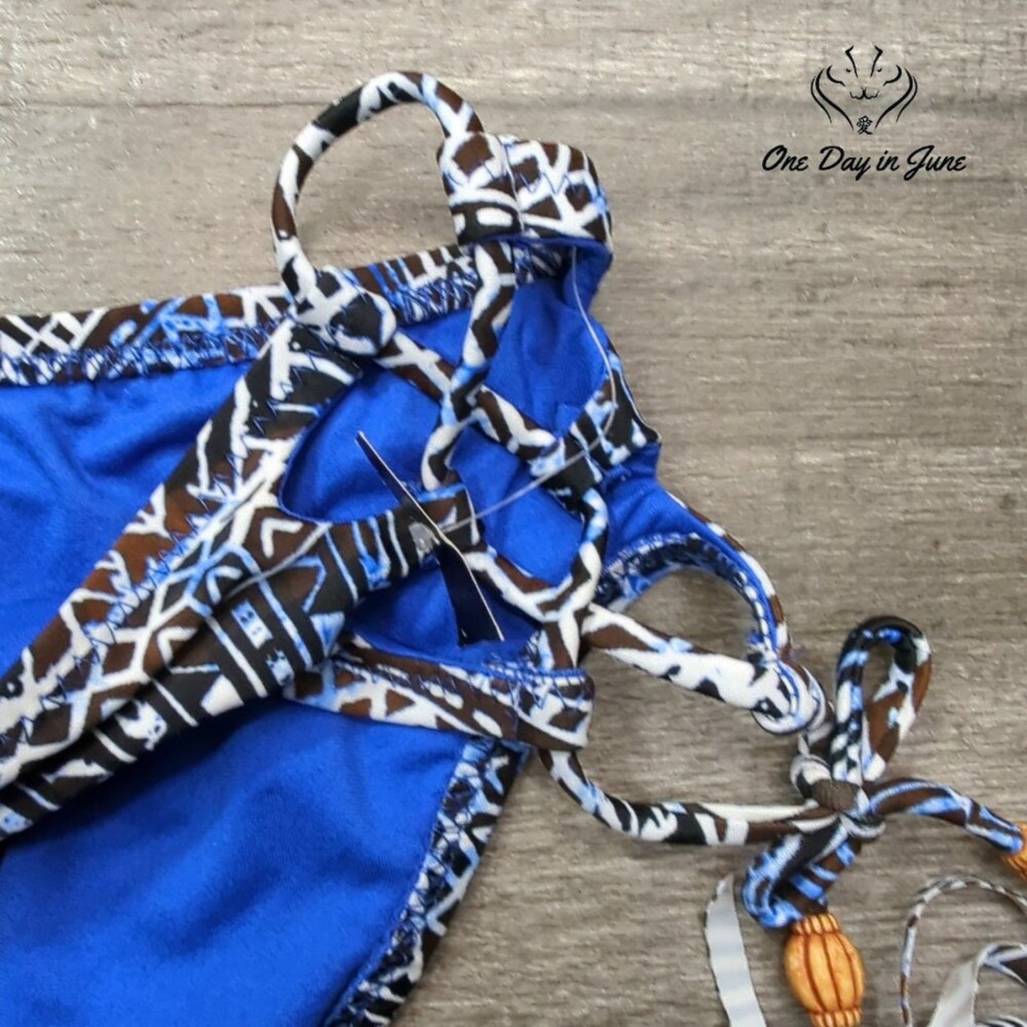 a.n.a Tribal Print Tie Side Bikini Bottom Size M