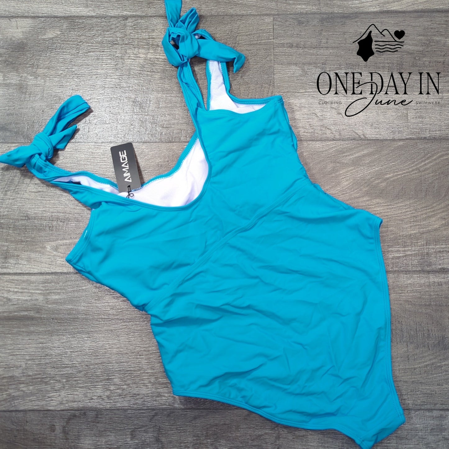 Aimage Cutout One Piece Swimsuit Size L