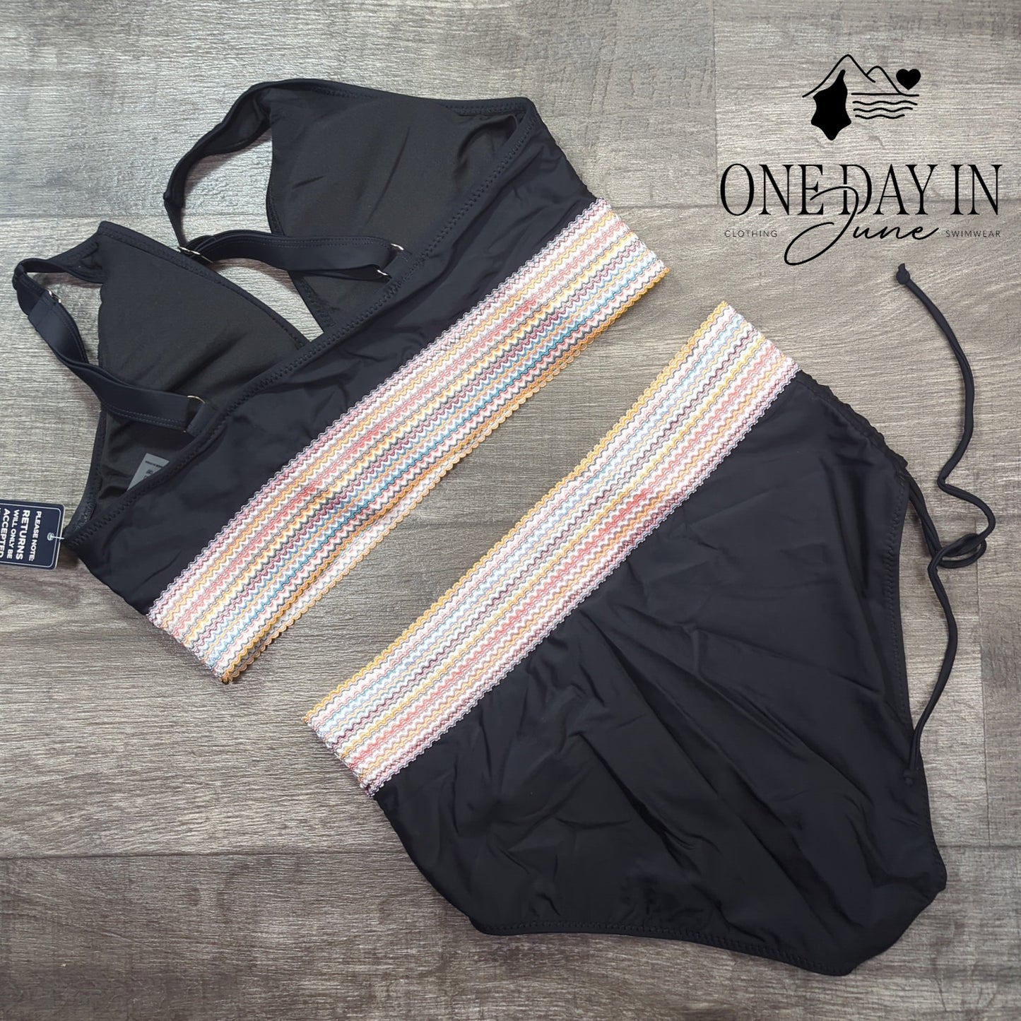 Blooming Jelly High Waist Bikini Swimsuit Size XL