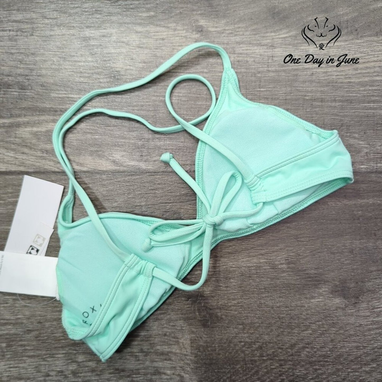Roxy So Beach Classics Athletic Bikini Top Size XS