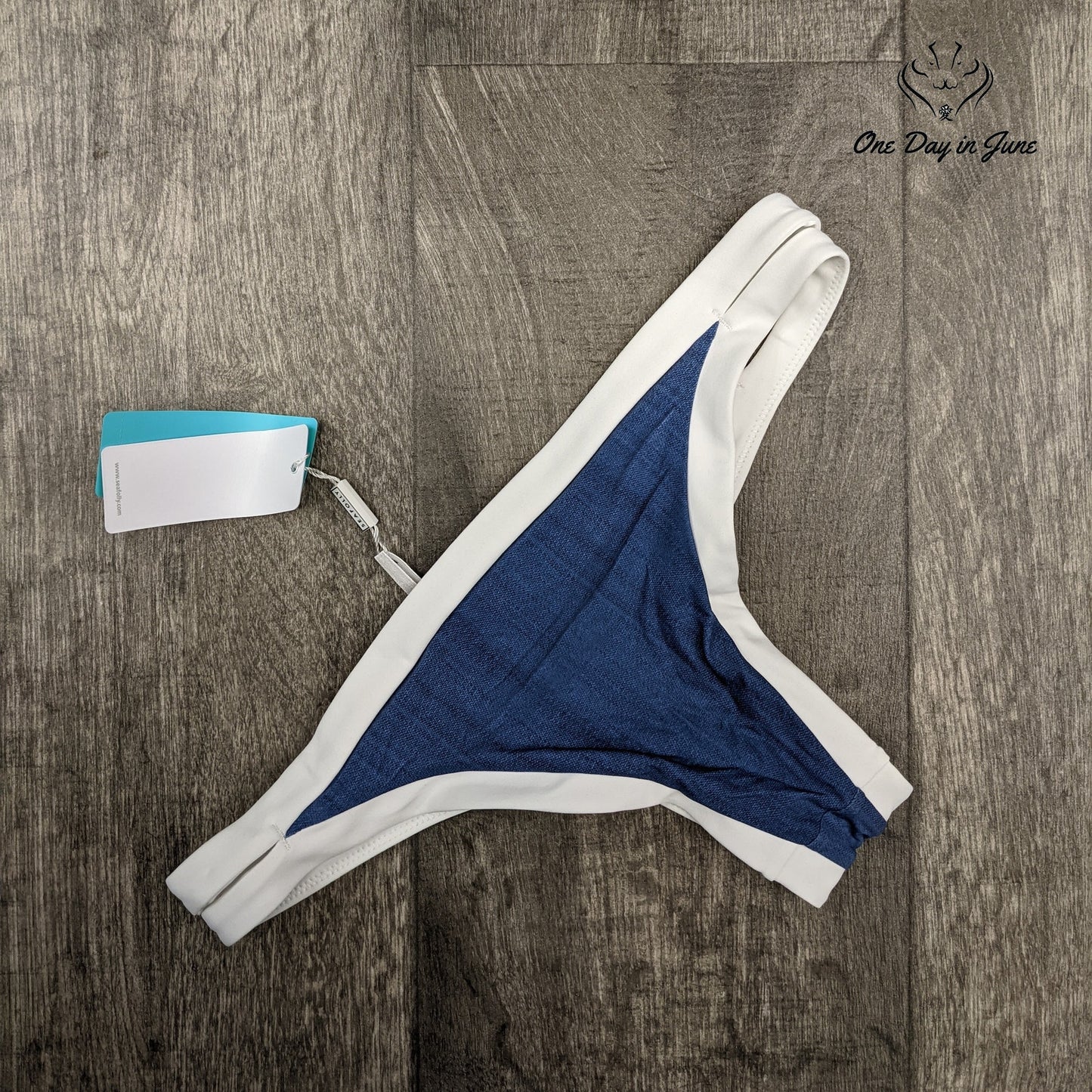 Seafolly Block Party Brazillian Bikini Bottom Size 2