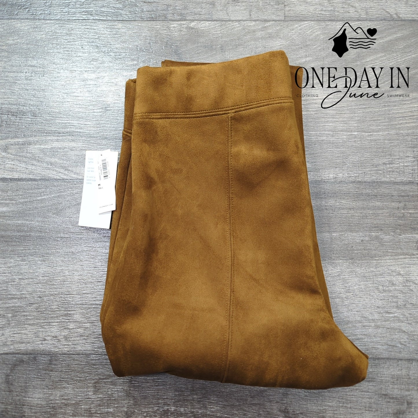 Old Navy Stevie Faux Suede Skinny Ankle Pants Size M Tall