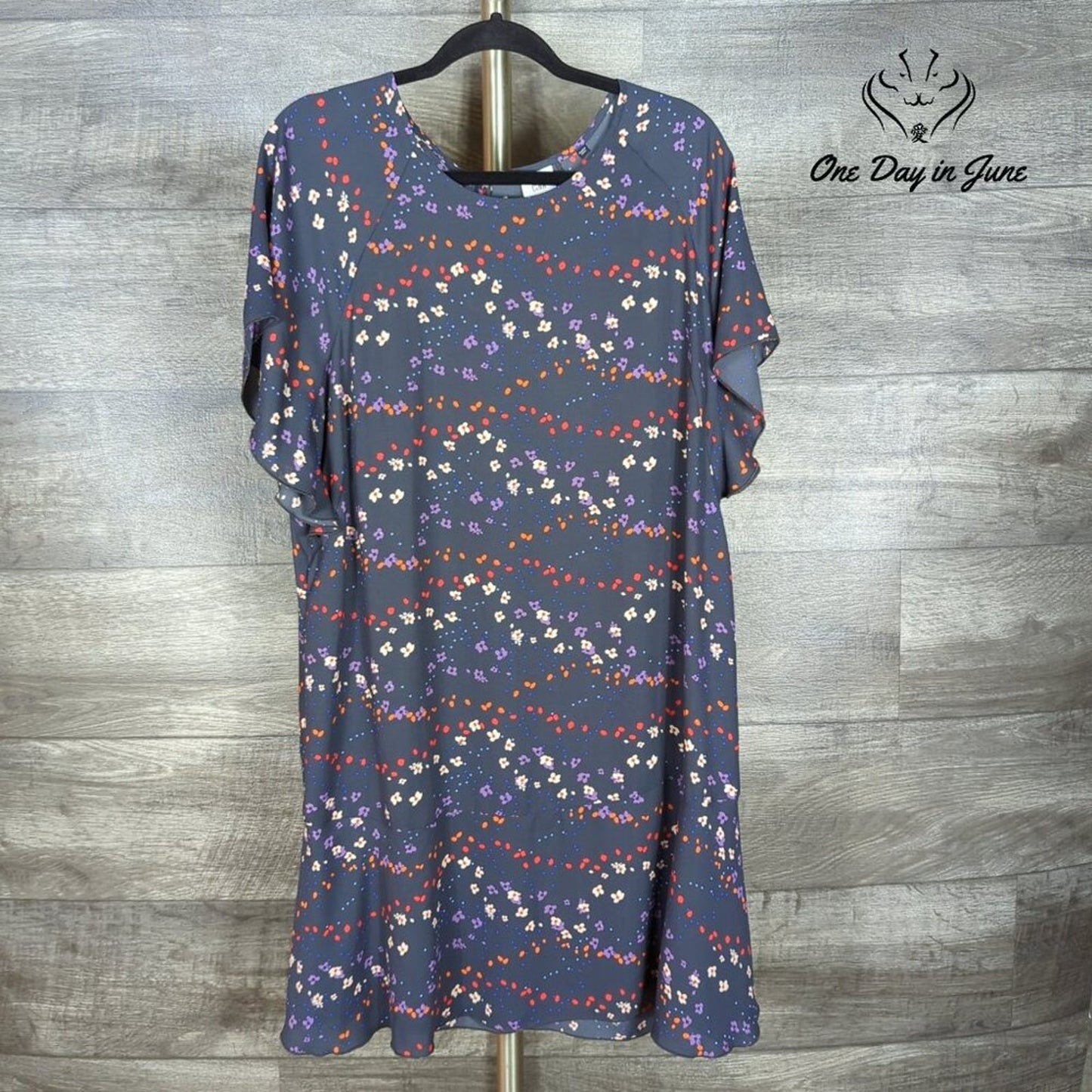 Cabo Short Sleeve Mini Dress Size L