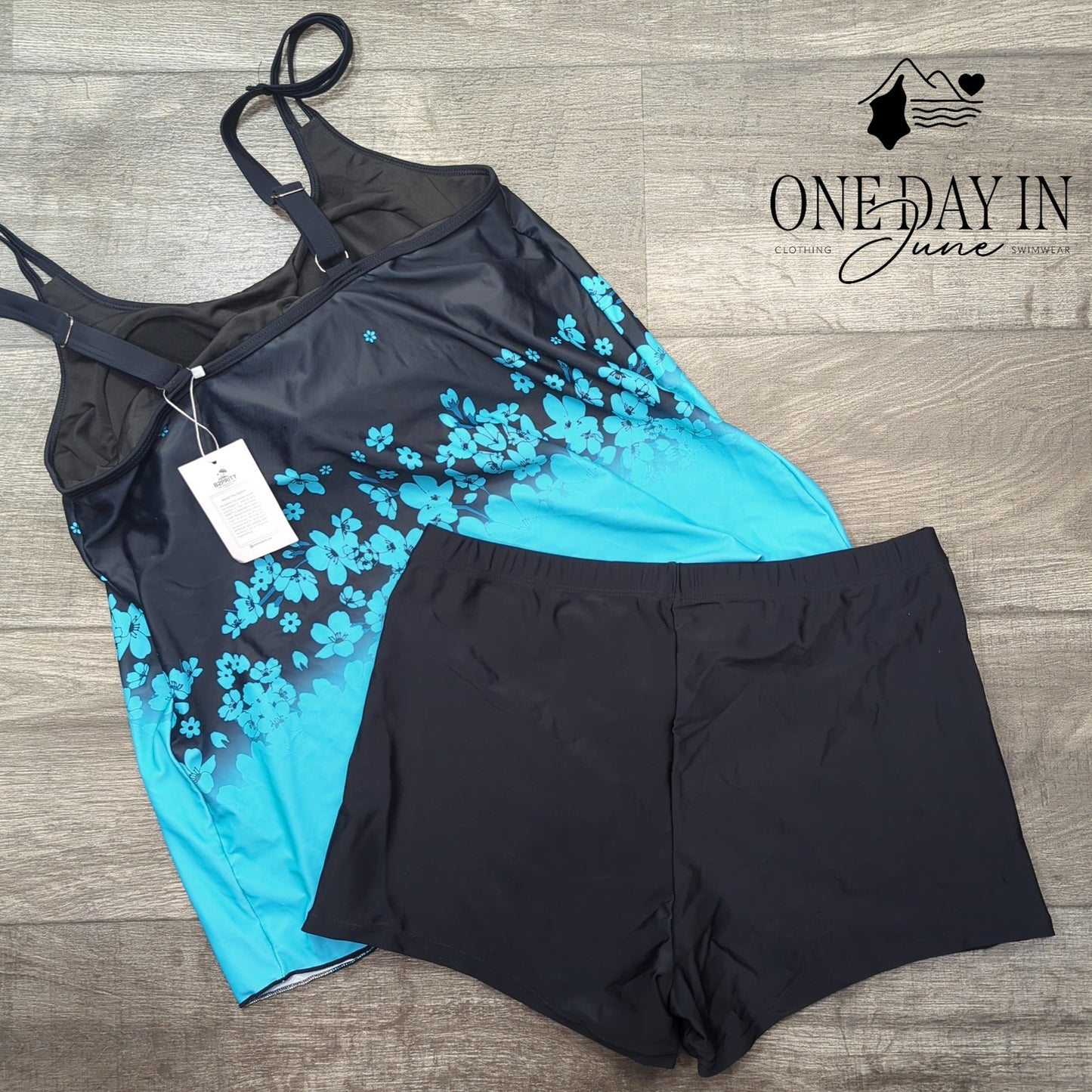 B2Prity Boyshort Tankini Swimsuit Size XL