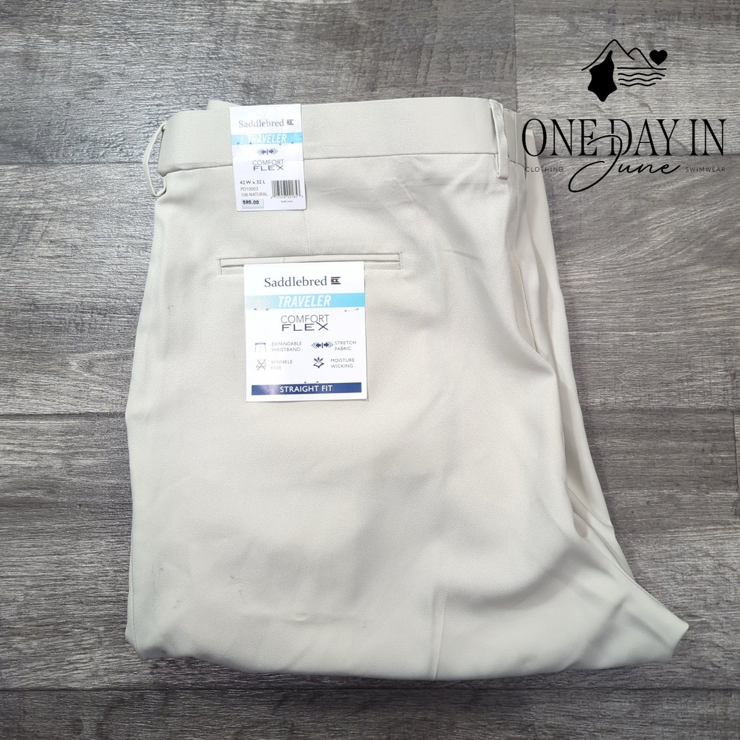 Saddlebred Comfort Flex Traveler Dress Pants Size 42X32