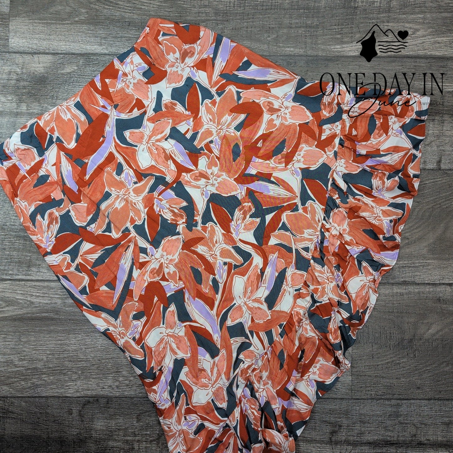 Nine West Assymetrical Floral Skirt Size L