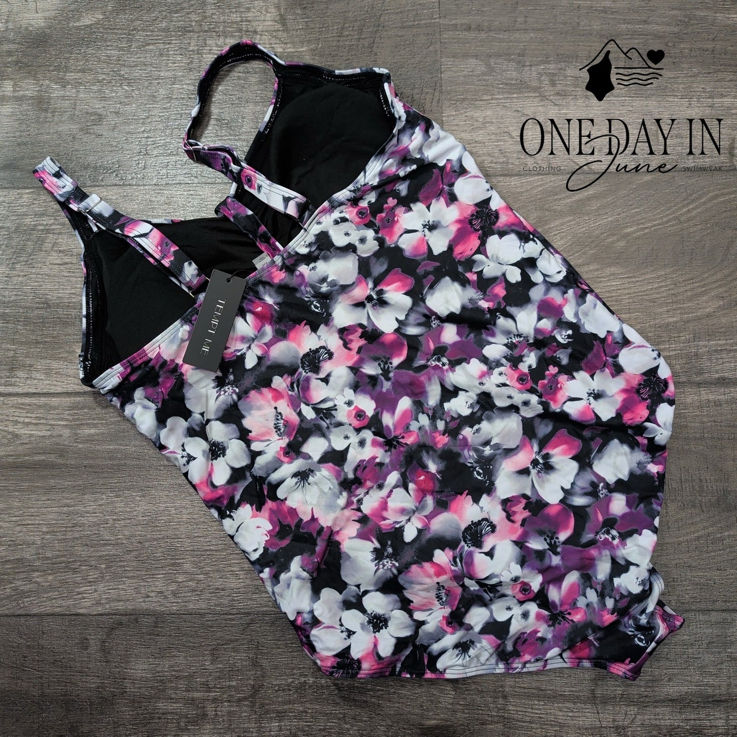 Tempt Me Floral One Piece Swimsuit Size XXL