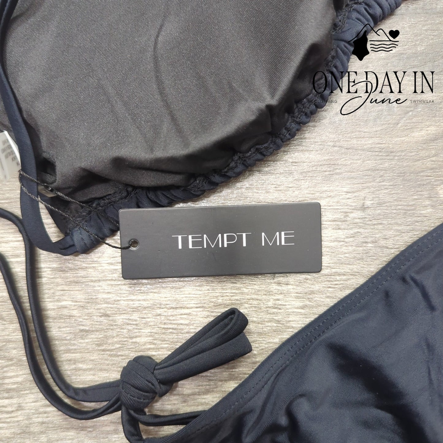 Tempt Me Halter Tie Back Tie Side Bikini Swimsuit Size 22W