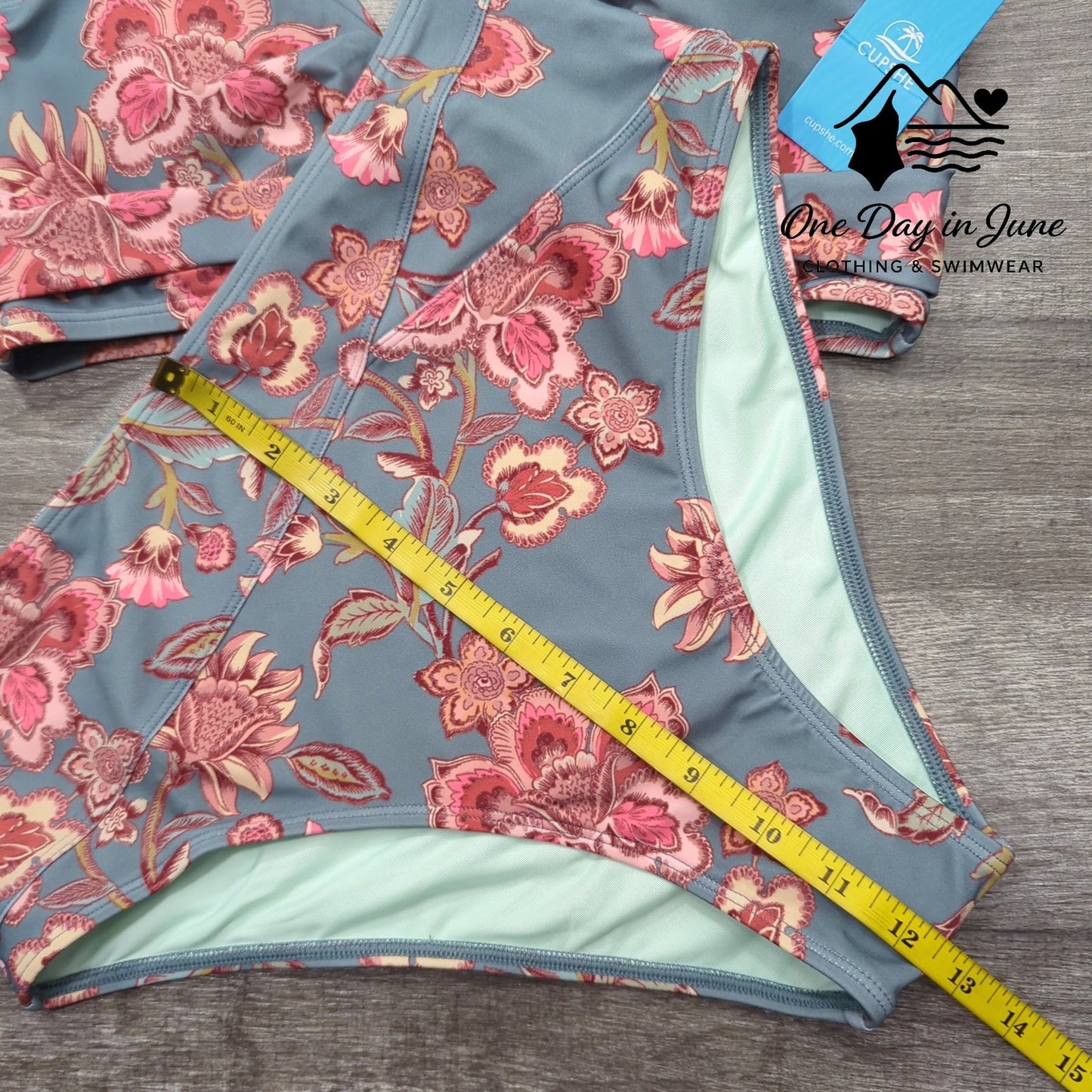 Cupshe Cross Front High Waist Bikini Swimsuit Size M