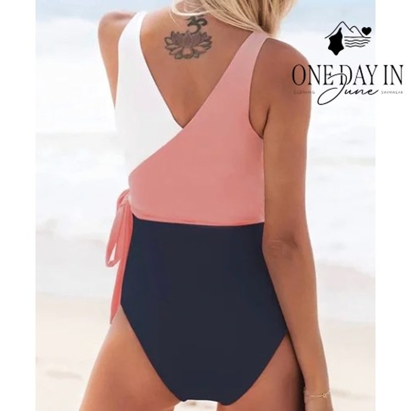 Cupshe Color Block One Piece Swimsuit Size M