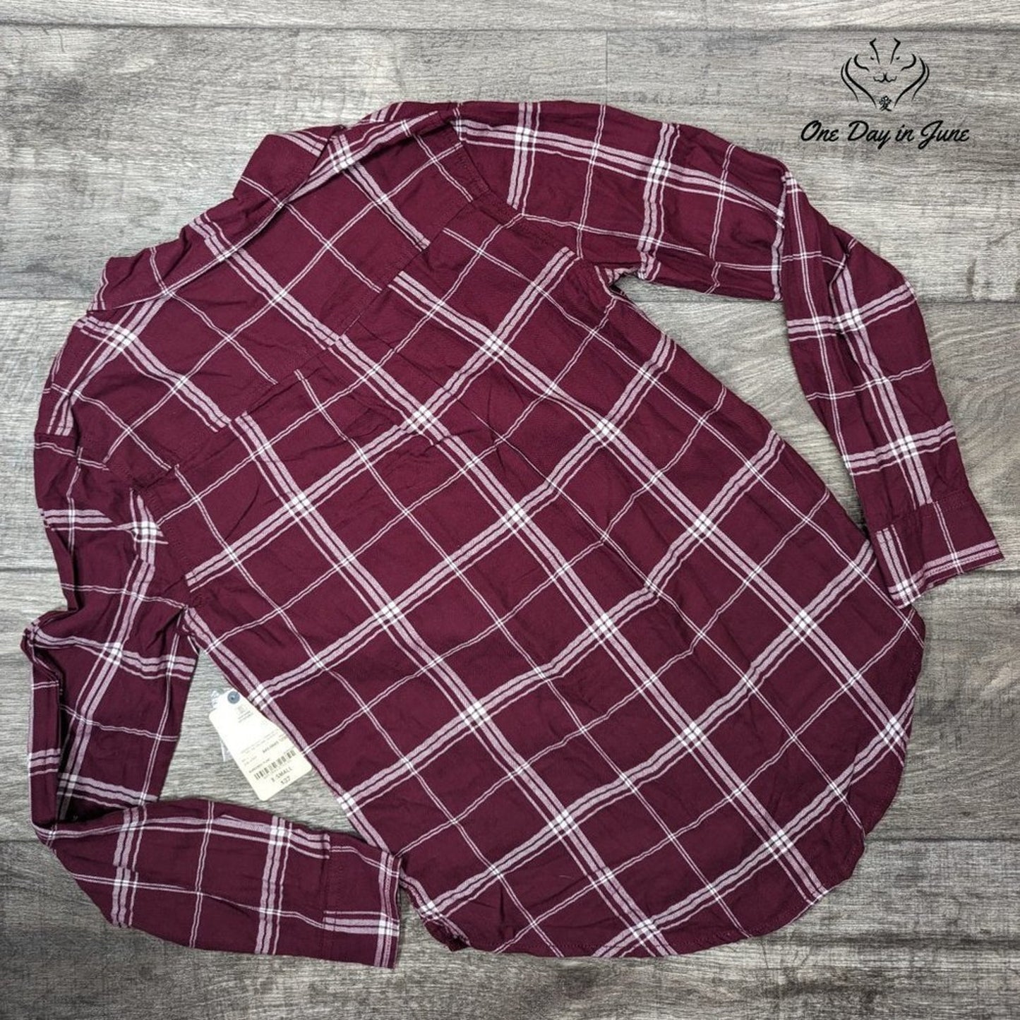 St. John's Bay Classic Fit Plaid Flannel Shirt Size XS