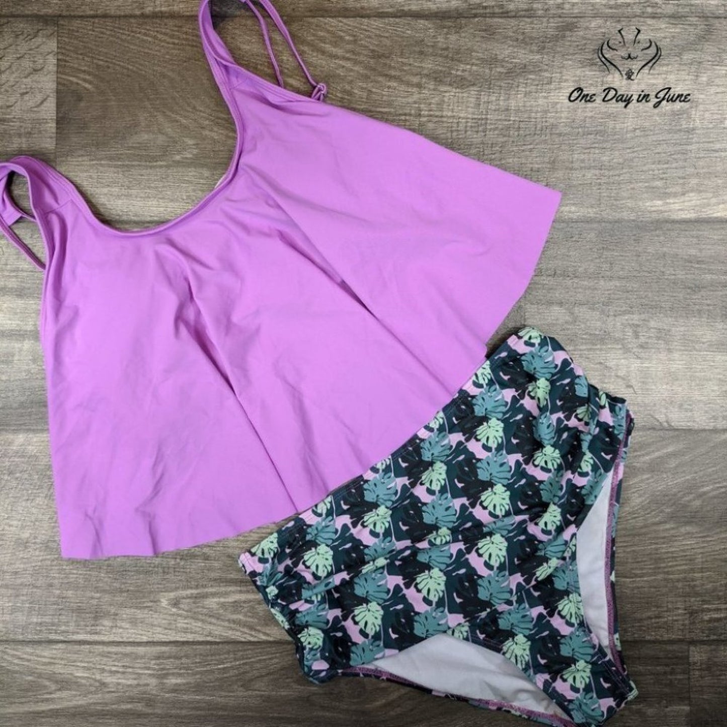 OMKAGI Ruffle High Waist Bikini Size XL