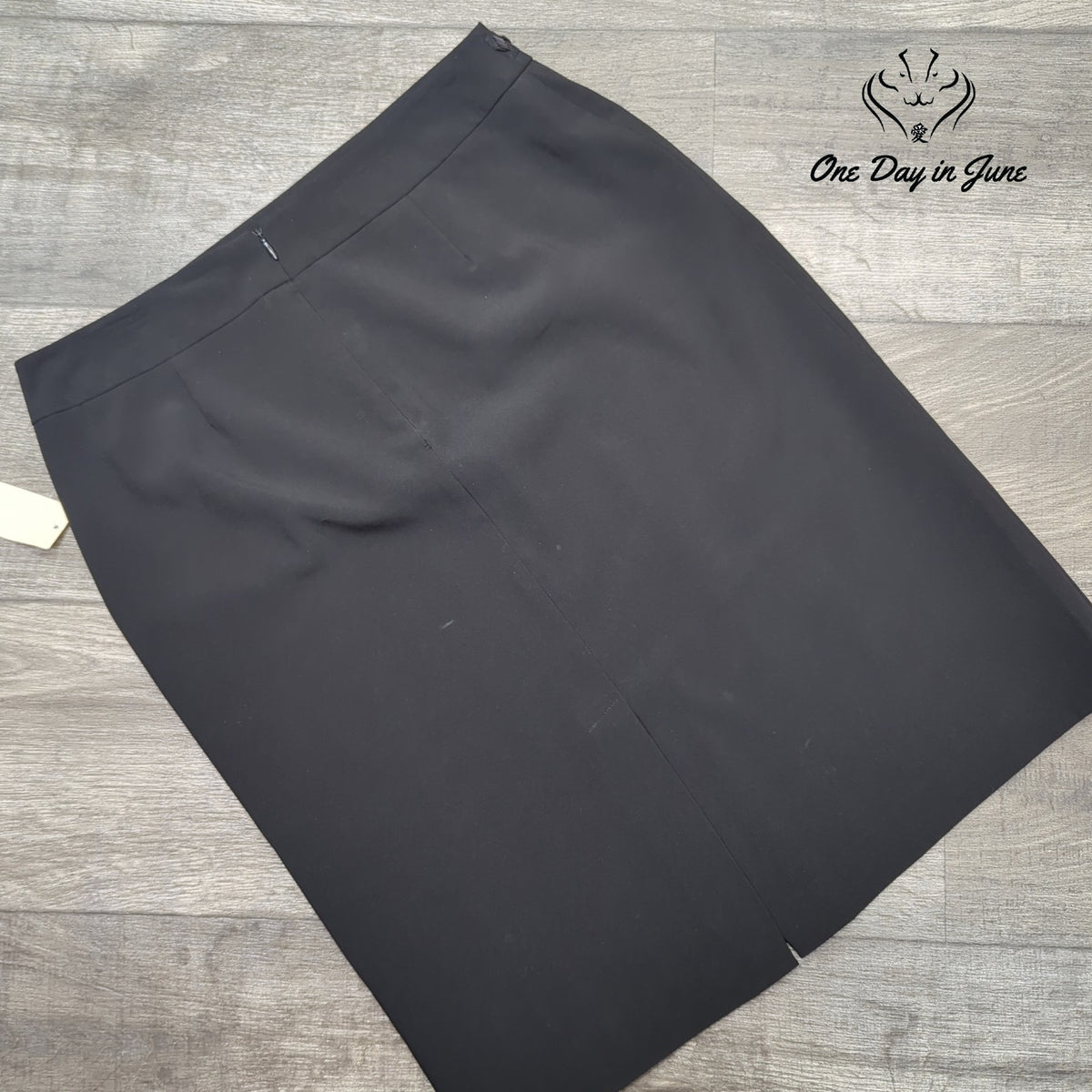 Bay Studio Pencil Skirt Black Embellished Waist Career NWT Size 10