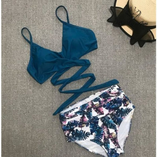 ODIJ Bandage Wrap Padded Bikini Size M