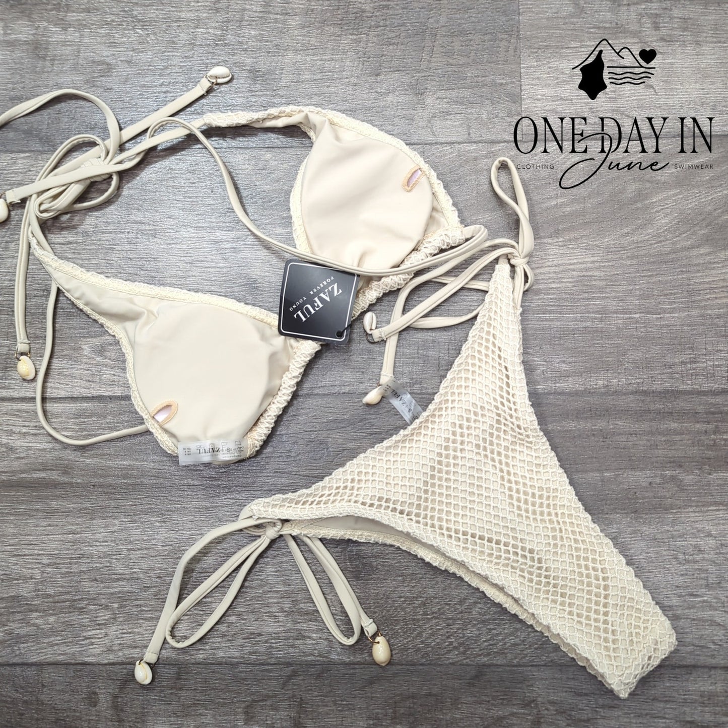 Zaful Tie Side Bikini Swimsuit Size S