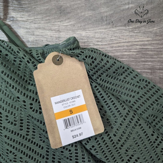 True Craft Wanderlust Crochet Bikini Top Size S