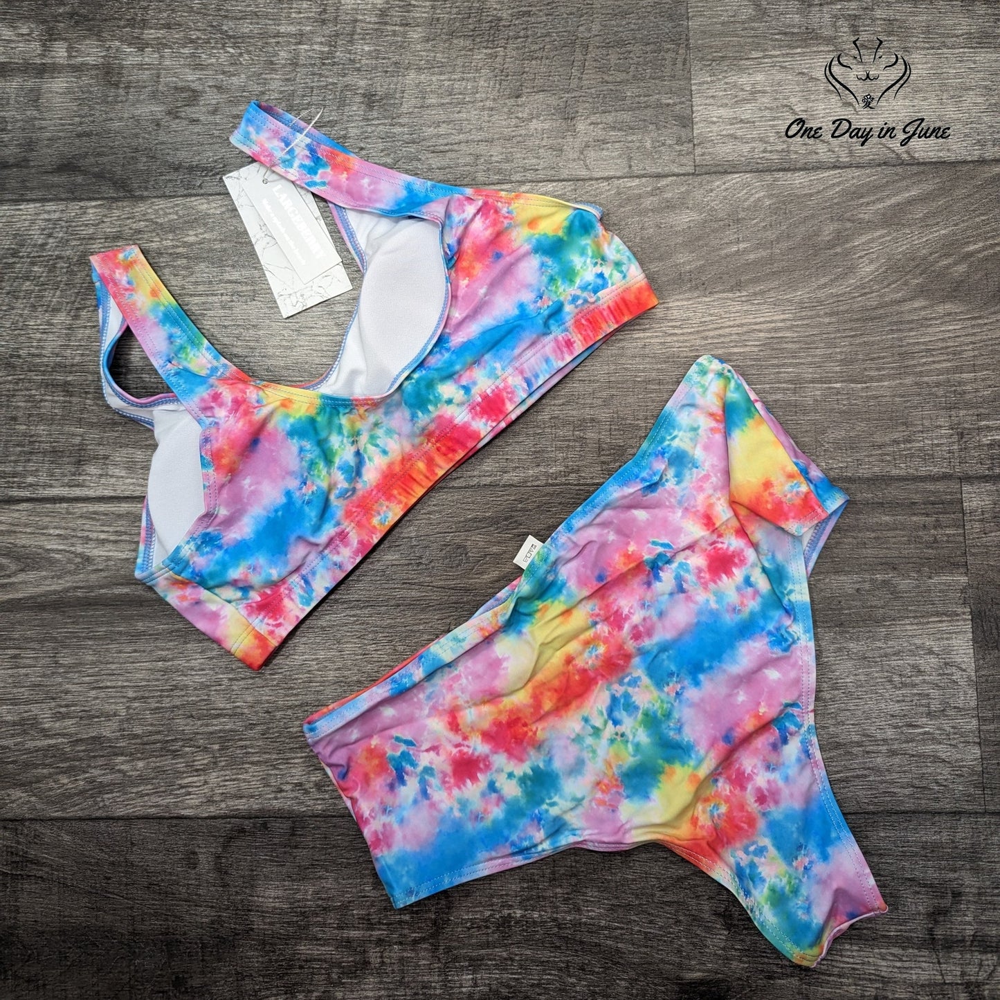 Largeberry Crop Top Bikini Swimsuit Size L